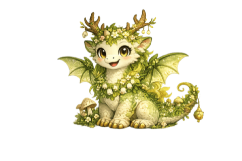 Sylve, licorne verte de la forêt du jeu.
